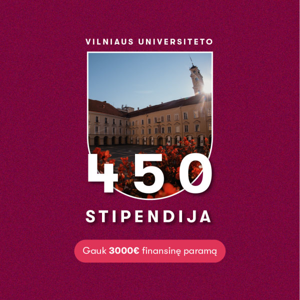 Vilniaus universiteto stipendija būsimiems studentams