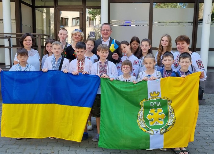 Palangos miesto savivaldybėje lankėsi vaikai iš Bučos (Ukraina)