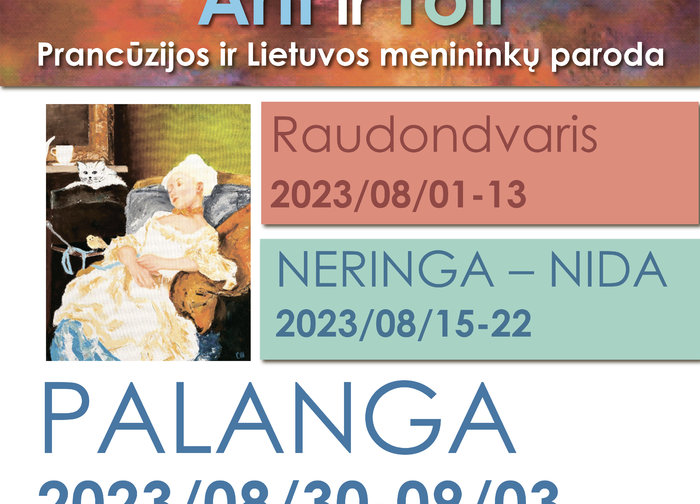 Rugpjūčio 30 d. – rugsėjo 3 d. Palangos kurorto muziejuje - Prancūzų dailininkų asociacijod ARTEC...