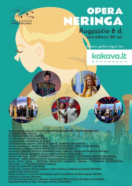 Palangos koncertų salėje – įspūdingas koncertas visai šeimai ir opera „Neringa“. Neringa sveikina...
