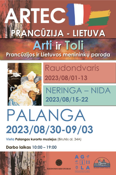 Rugpjūčio 30 d. – rugsėjo 3 d. Palangos kurorto muziejuje - Prancūzų dailininkų asociacijod ARTEC...