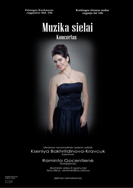 Rugpjūčio 30 d. Kurhauze - nemokamas Nacionalinio Kijevo operos teatro solistės Ksenija...