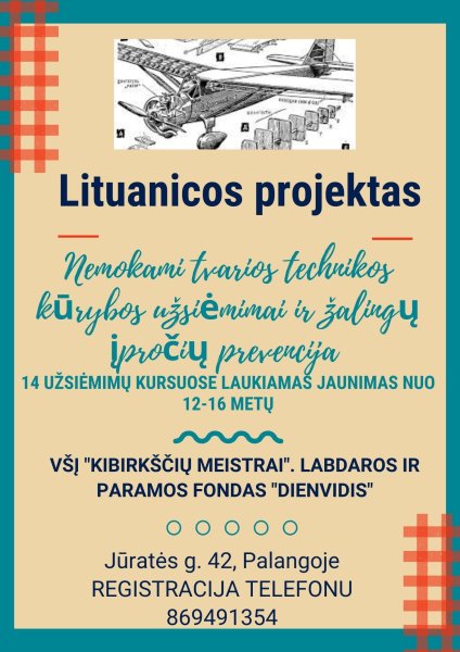 „Lituanicos projektas“į užsiėmimus kviečia 12-16 metų jaunimą