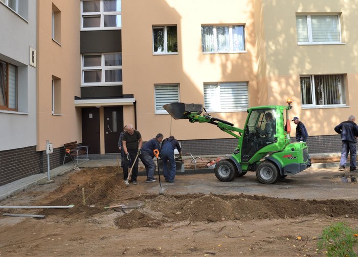 Intensyviai tvarkoma daugiabučių gyvenamųjų namų aplinka 