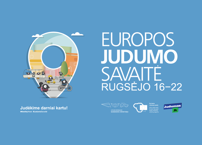 Į Lietuvą atkeliauja rugsėjo 16–22 d. vyksianti Europos judumo savaitė