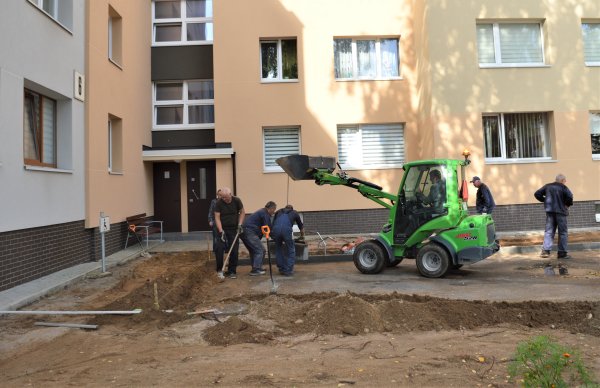 Intensyviai tvarkoma daugiabučių gyvenamųjų namų aplinka 