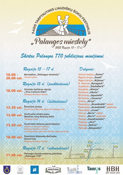 Rugsėjo 15-17 dienomis kurorte mirgės bendruomeniškas ir spalvingas festivalis „Palangos miestely“