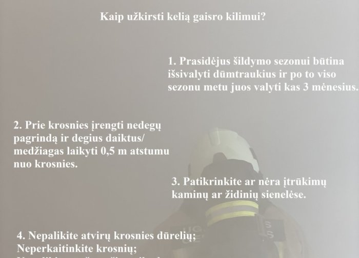 Palangos priešgaisrinės gelbėjimo tarnybos specialistai informuoja