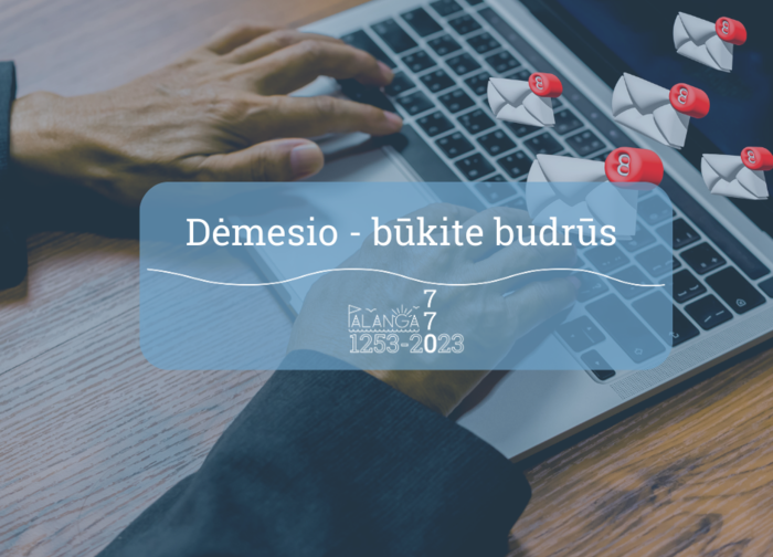 Per 160 Lietuvos ugdymo ir kitų įstaigų pasiekė grasinančio pobūdžio elektroniniai laiškai