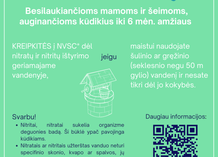 Nėščiosios ir kūdikius auginantys gyventojai turės galimybę užsakyti šulinio arba gręžinio...