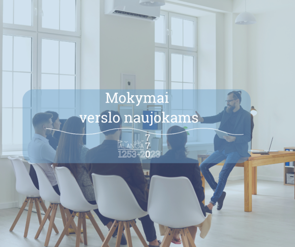 Pranešimas apie verslo naujokams skirtus  mokymus „Pradedu verslą alkoholio prekybos srityje. Ką...
