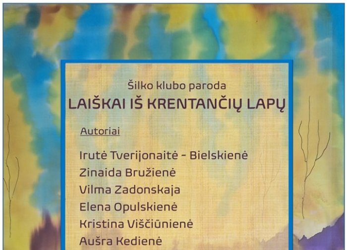 Kviečiame į tapybos ant šilko darbų parodos atidarymą