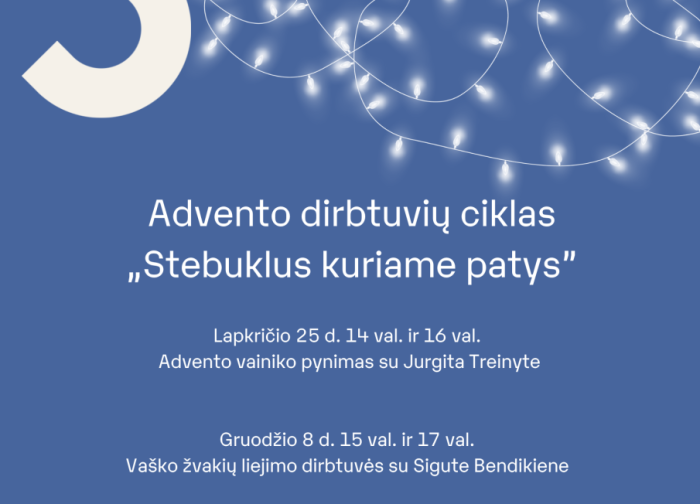 Jono Šliūpo muziejus vėl burs šeimas Advento dirbtuvėms