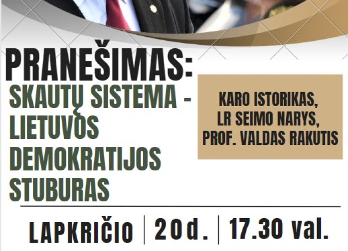 Palangos miesto viešojoje bibliotekoje vyks paskaita skautų tema 