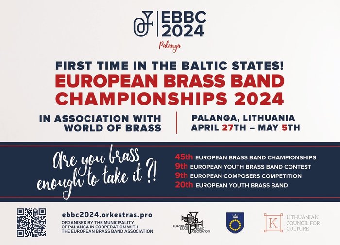 Pirmieji bilietai į Europos brasbendų čempionatą Palangoje - nuo gruodžio 1 d. 