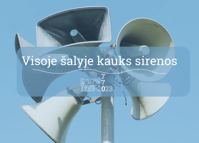 Lapkričio 16 d. kauks sirenos - vyks gyventojų perspėjimo ir informavimo sistemos patikrinimas