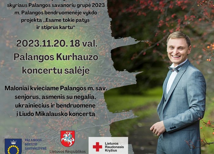 Lapkričio 20 d. Kurhauze – nemokamas Liudo Mikalausko koncertas