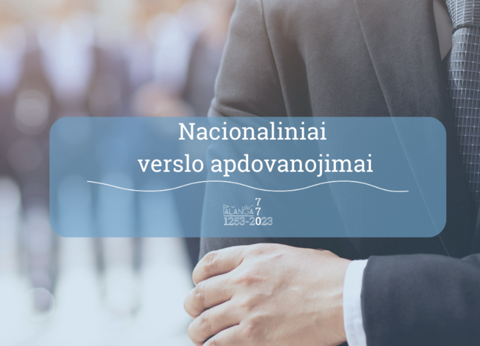 Skelbiamas Nacionalinio atsakingo verslo apdovanojimo  2023 metų konkursas