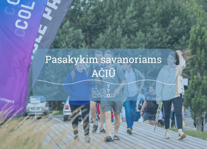 Palangos kultūros ir jaunimo centras kviečia padėkoti kurorto savanoriams 
