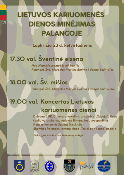 Lapkričio 23 d.- Lietuvos kariuomenės dienos minėjimas Palangoje 