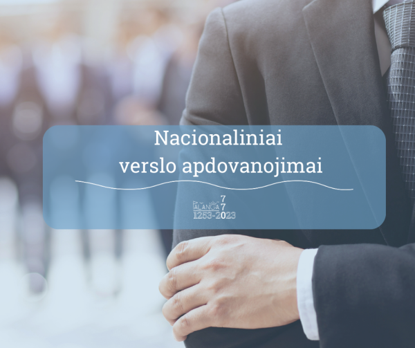 Skelbiamas Nacionalinio atsakingo verslo apdovanojimo  2023 metų konkursas