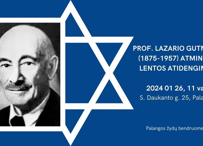 Atidengiama jau antroji Palangos žydų istoriją liudijanti atminimo lenta