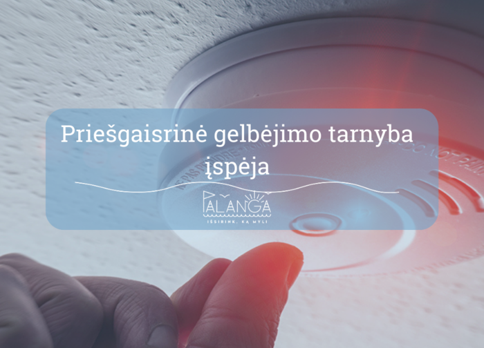 Priešgaisrinė gelbėjimo tarnyba informuoja