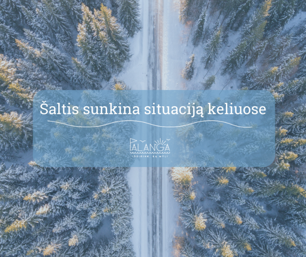 Šaltis sunkina padėtį šalies keliuose: vairuotojų prašoma atsargumo