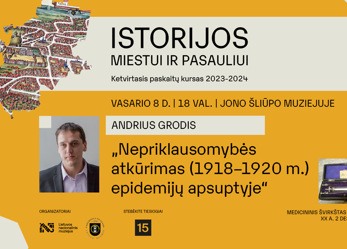 Vasario 8 d. Jono Šliūpo muziejuje -  A. Grodžio paskaita „Nepriklausomybės atkūrimas (1918–1920...