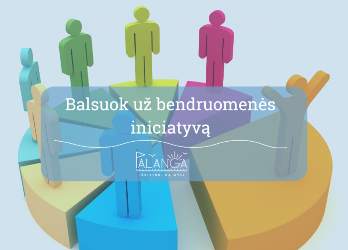 Kviečiame balsuoti už bendruomenių iniciatyvas
