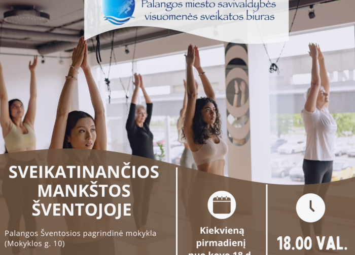 Šventosios gyventojai kviečiami į sveikatinančias mankštas