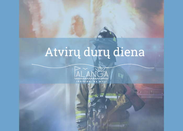 Palangos priešgaisrinė gelbėjimo tarnyba skelbia atvirų durų dieną