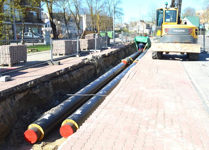 Pradėta Malūno gatve nusidriekusios šilumos tiekimo trasos rekonstrukcija