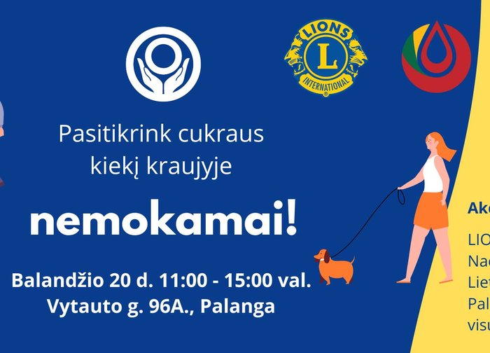  Gyventojai kviečiami nemokamai atlikti kraujo tyrimą, galintį užkirsti kelią cukriniam diabetui