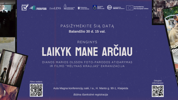 Kviečiame į D. M. Olsson foto-parodos atidarymą ir filmo "Mėlynas kraujas" ekranizaciją