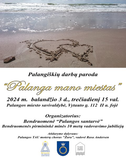 Balandžio 3 d. Savivaldybėje - parodos "Palanga - mano miestas" parodos atidarymas