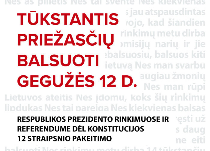 Prasideda balsavimas iš anksto Prezidento rinkimuose ir referendume