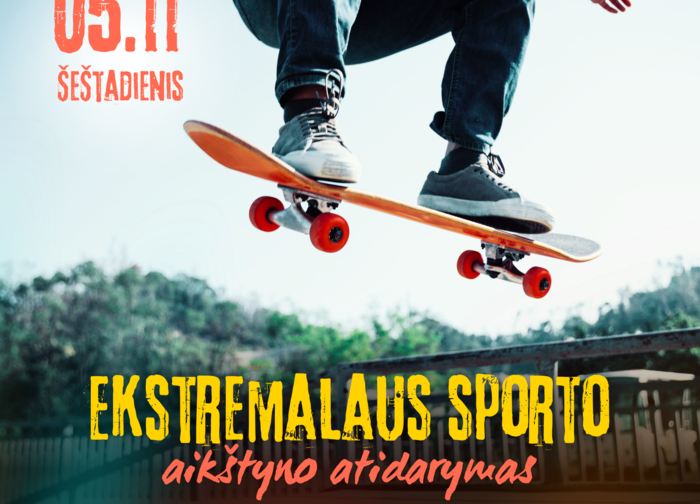 Šeštadienį – Palangos ekstremalaus sporto aikštyno atidarymas