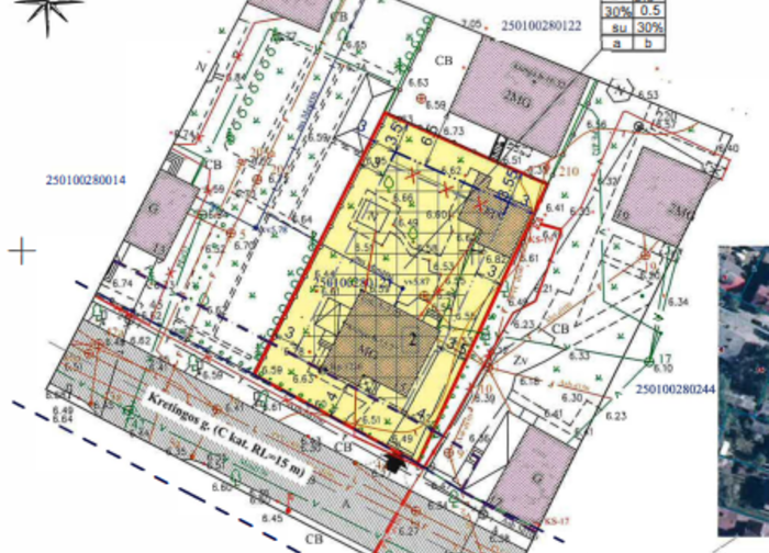 Rengiamas Palangos miesto centrinės dalies detaliojo plano koregavimo žemės sklype Kretingos g....
