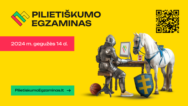 Kviečiame dalyvauti pirmajame Pilietiškumo egzamine