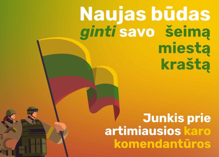 Kviečiama jungtis prie karo komendantūrų