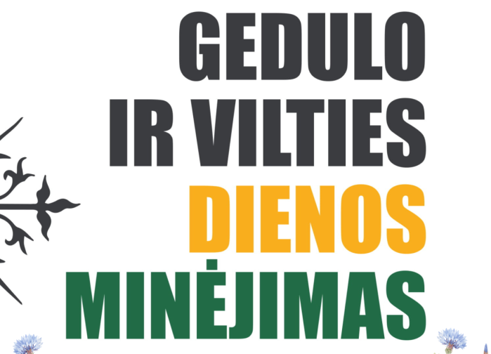 Kviečiame dalyvauti Gedulo ir vilties dienos minėjimo renginiuose