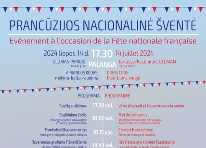 Prancūzų kultūros pliūpsnis - vėl Palangoje