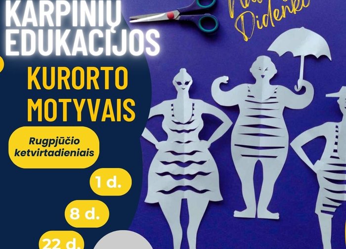 Bibliotekoje -  karpinių dirbtuvėles!