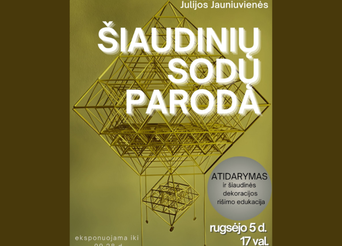 Julijos Jauniuvienės šiaudinių sodų paroda 