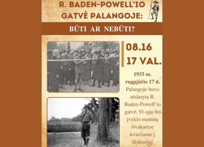 R. Baden-Powell'io  gatvė Palangoje: būti ar nebūti?