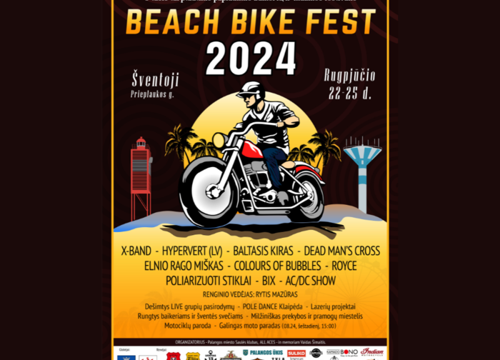 Šventojoje rugpjūčio 22-25 dienomis praūš "BEACH BIKE FEST‘‘ festivalis