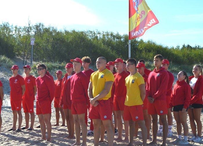 Palangoje susirungė pajūrio gelbėtojai