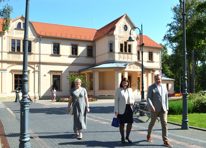 Finansų ministrei G. Skaistei pristatyti Palangos investiciniai projektai bei Savivaldybei...