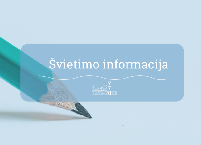 Palangos miesto savivaldybės administracija skelbia pedagogų atranką perkvalifikavimo studijų...